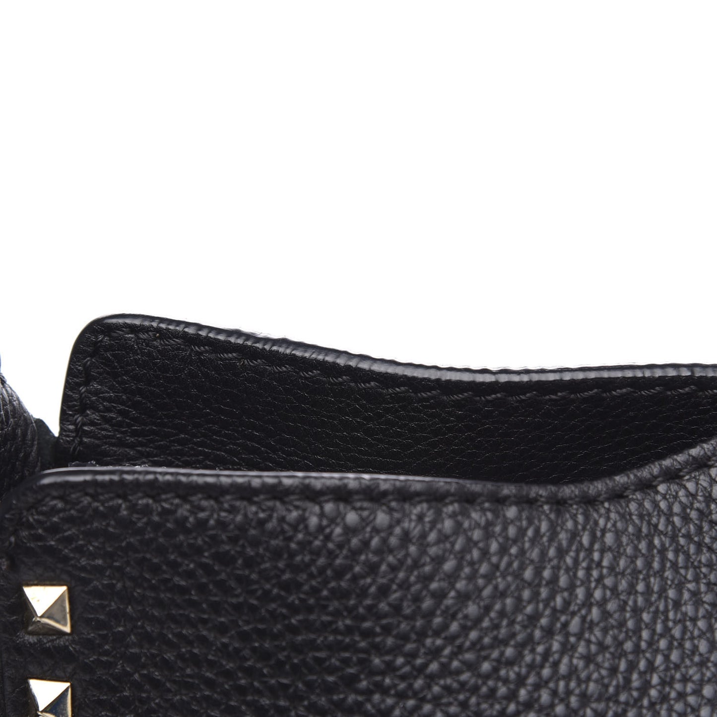 Pebbled Calfskin Large Rockstud Flip-Lock Messenger Bag Black