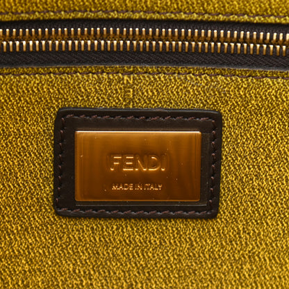 Fendi Zucca Spalmati Small Roll Tote Tobacco Yellow 6 of 10