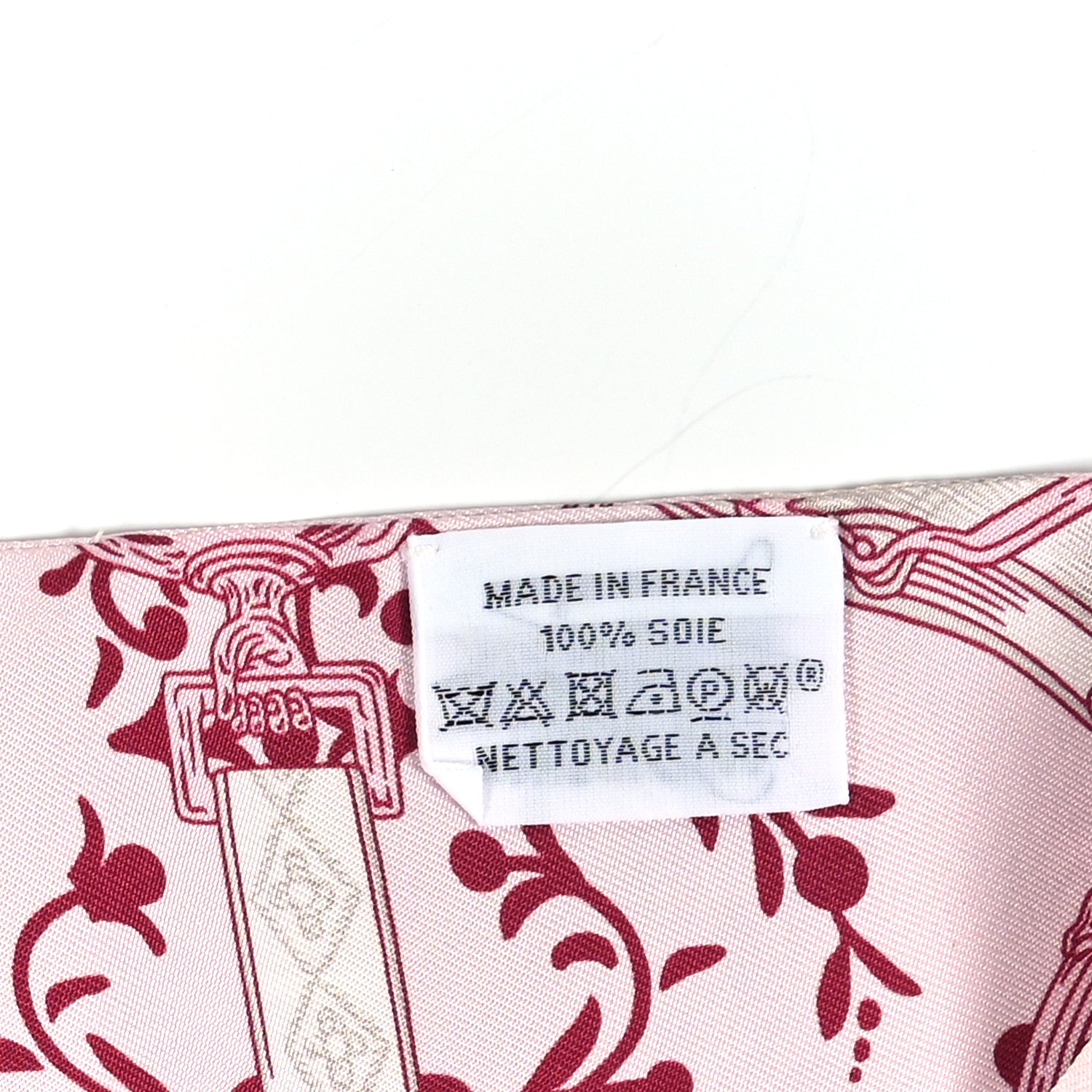 Hermes Silk Etriers Remix Twilly Rose Pale Bordeaux 3 of 4
