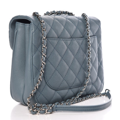 Chanel Caviar Quilted Medium Urban Companion Flap Blue 3 of 10