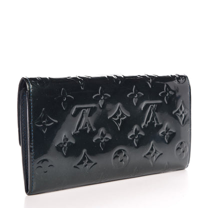 Louis Vuitton Vernis Sarah Wallet Blue Nuit 3 of 10