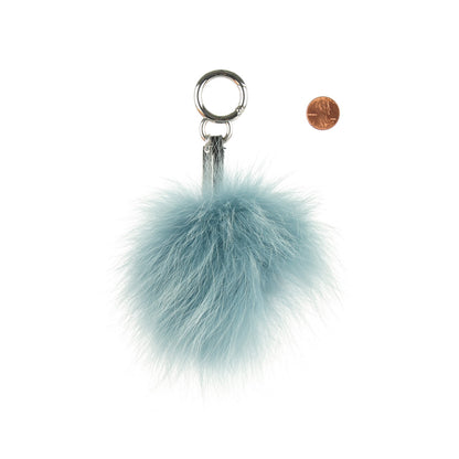 Fendi Fox Mink Rabbit Fur Vitello Flamingo Mini Monster Bag Bug Charm Lagoon Black Multicolor 2 of 4
