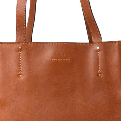 Chloe Smooth Calfskin Medium Milo Shopping Tote Tan 9 of 9