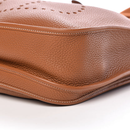 Hermes Taurillon Clemence Evelyne III GM Gold 10 of 11
