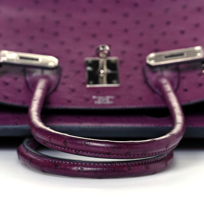 Hermes Ostrich Birkin 30 Violine 13 of 31