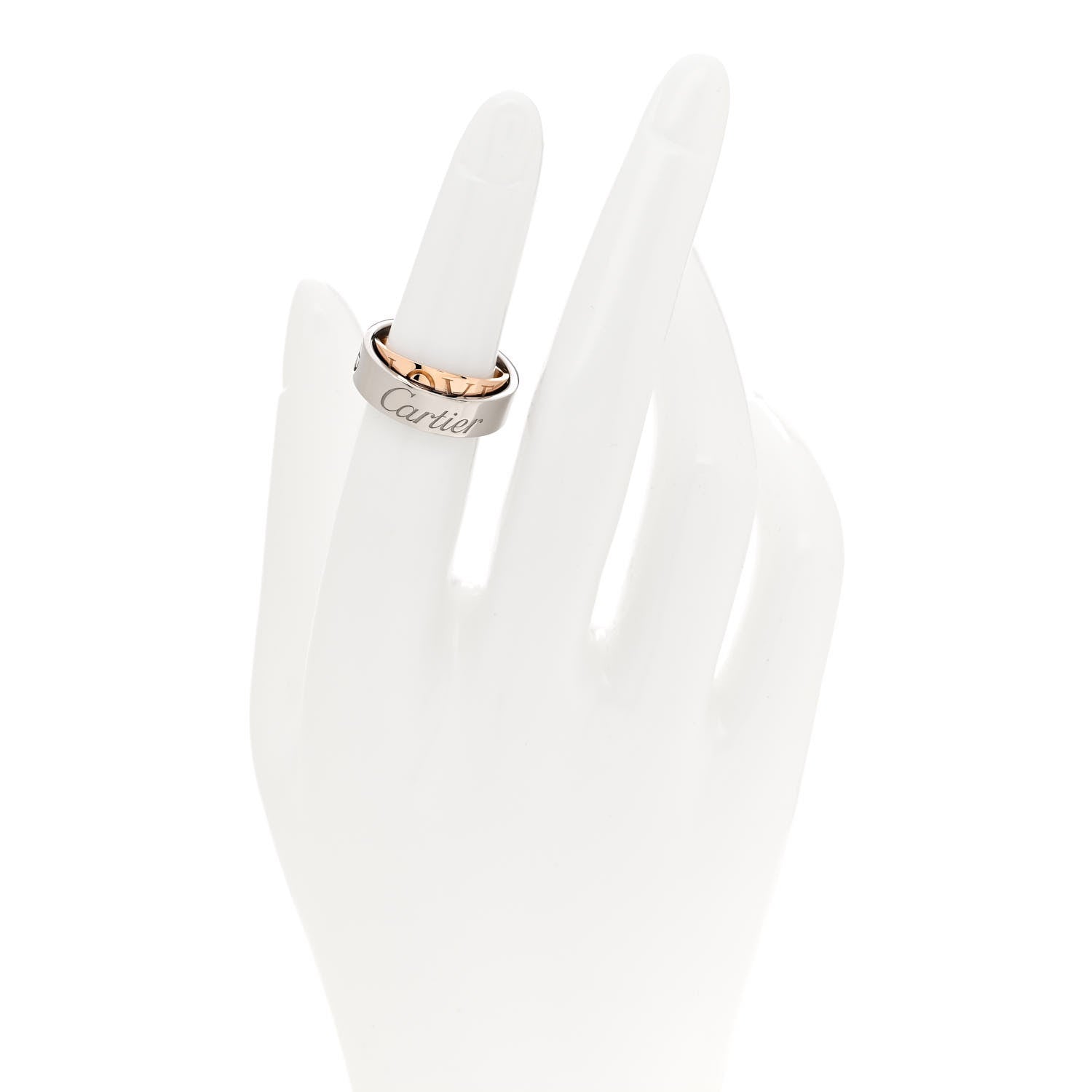 Cartier 18K White Pink Gold 5.5mm Astro LOVE Ring 48 4.5 2 of 4