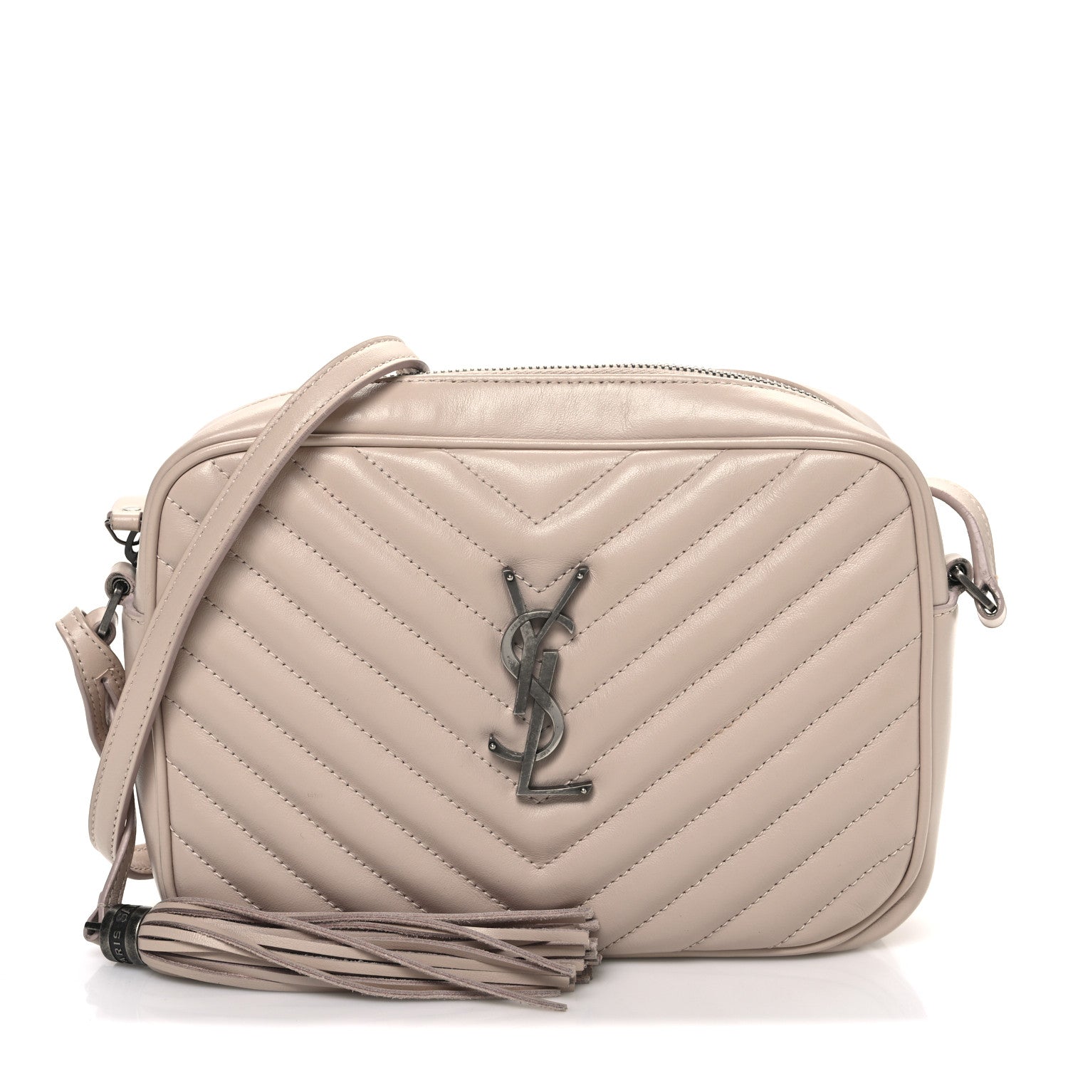 Saint Laurent Calfskin Matelasse Monogram Lou Camera Bag Marble Pink 1 of 11