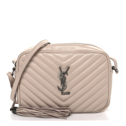 Saint Laurent Calfskin Matelasse Monogram Lou Camera Bag Marble Pink 1 of 11