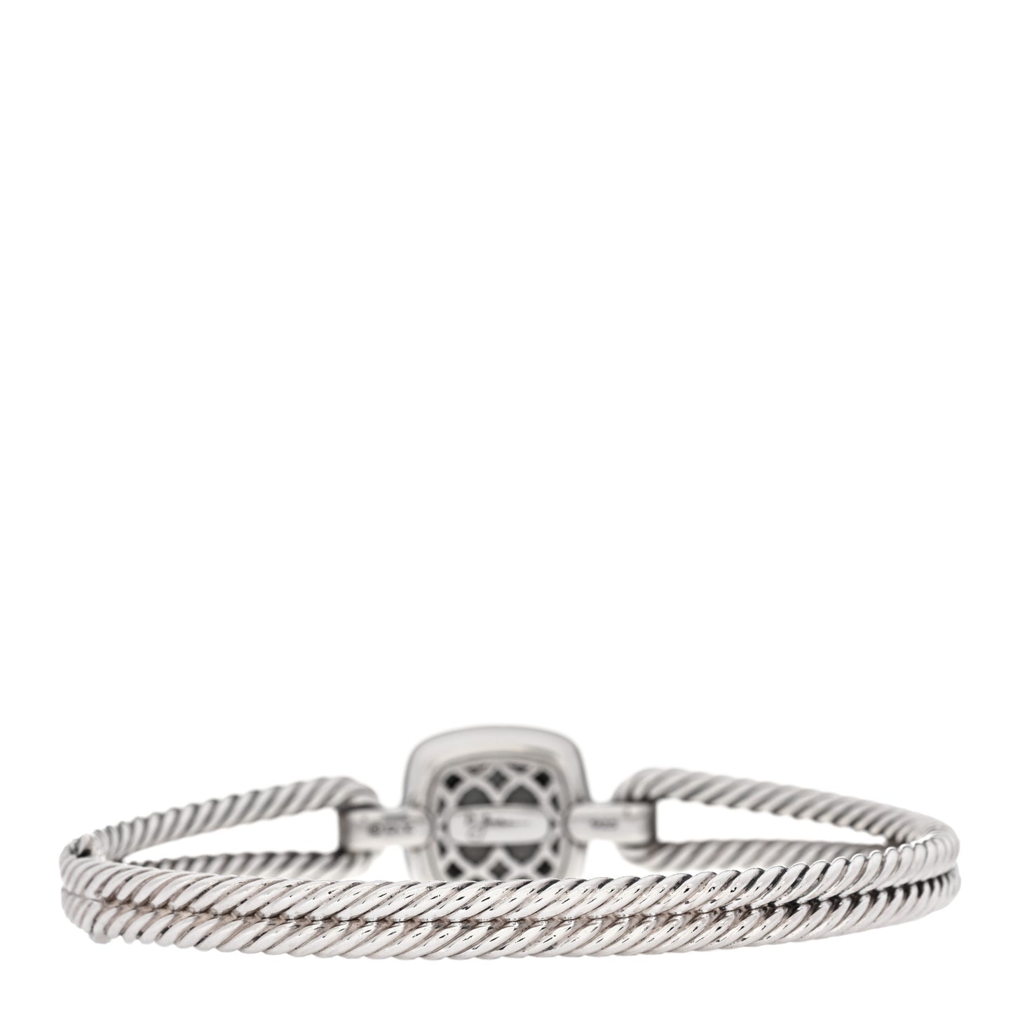Sterling Silver Diamond Black Onyx Albion Cable Bracelet