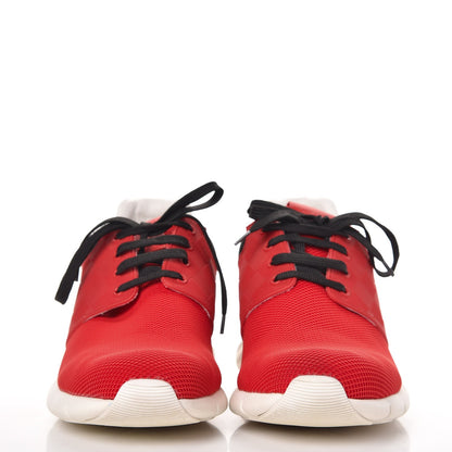 Louis Vuitton Rubber Mesh Suede Damier Fastlane Low Sneakers 8 Rouge 2 of 11