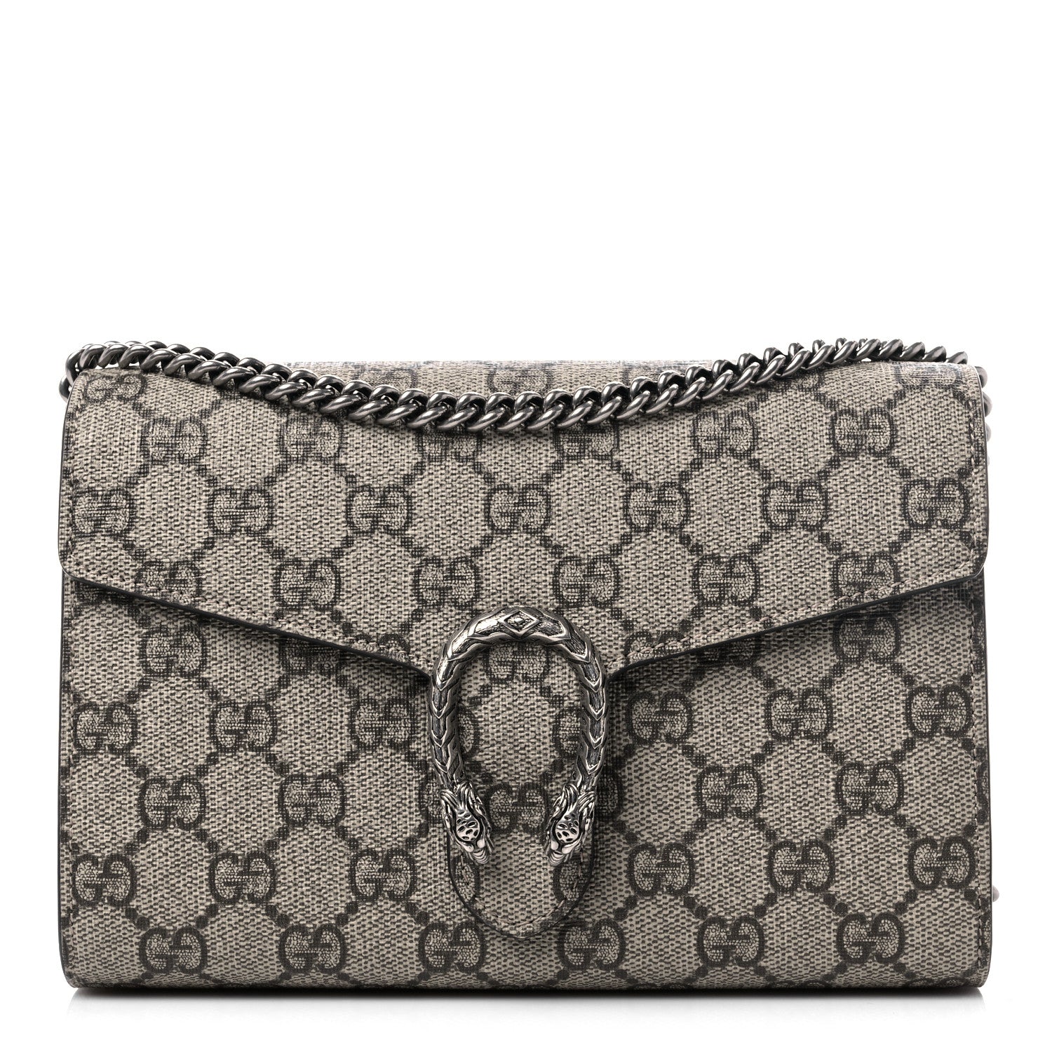 Gucci GG Supreme Monogram Mini Dionysus Chain Wallet Beige Taupe 1 of 9