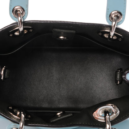Christian Dior Calfskin Small Diorissimo Tote Blue 5 of 15