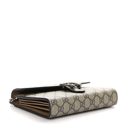 Gucci GG Supreme Monogram Mini Dionysus Chain Wallet Beige Taupe 4 of 12