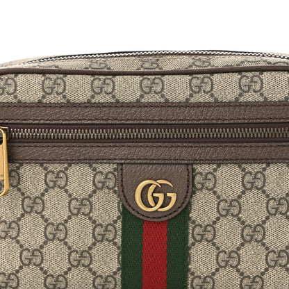 Gucci Soft GG Supreme Monogram Medium Ophidia Belt Bag Dark Brown 8 of 10