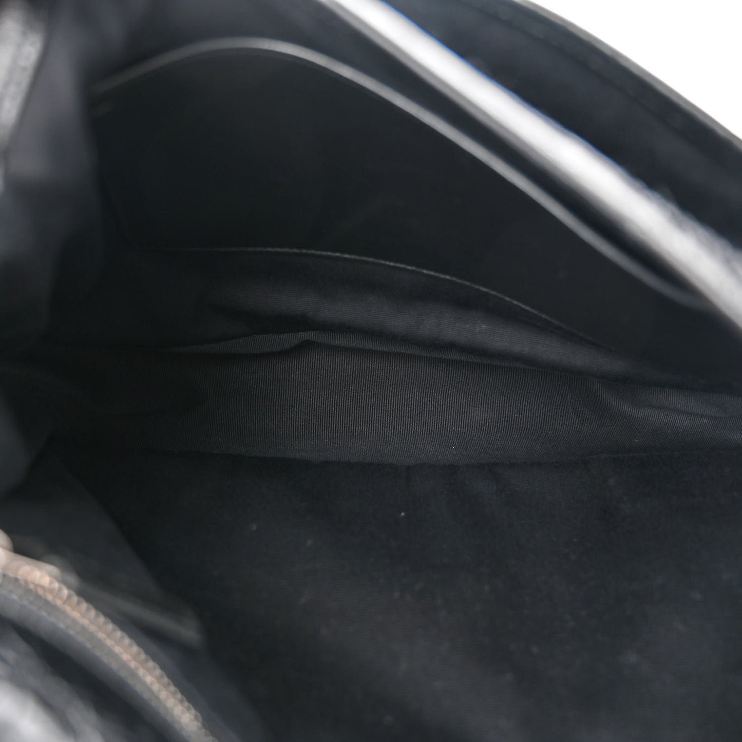 Crinkled Calfskin Matelasse Monogram Large Niki Chain Satchel Black