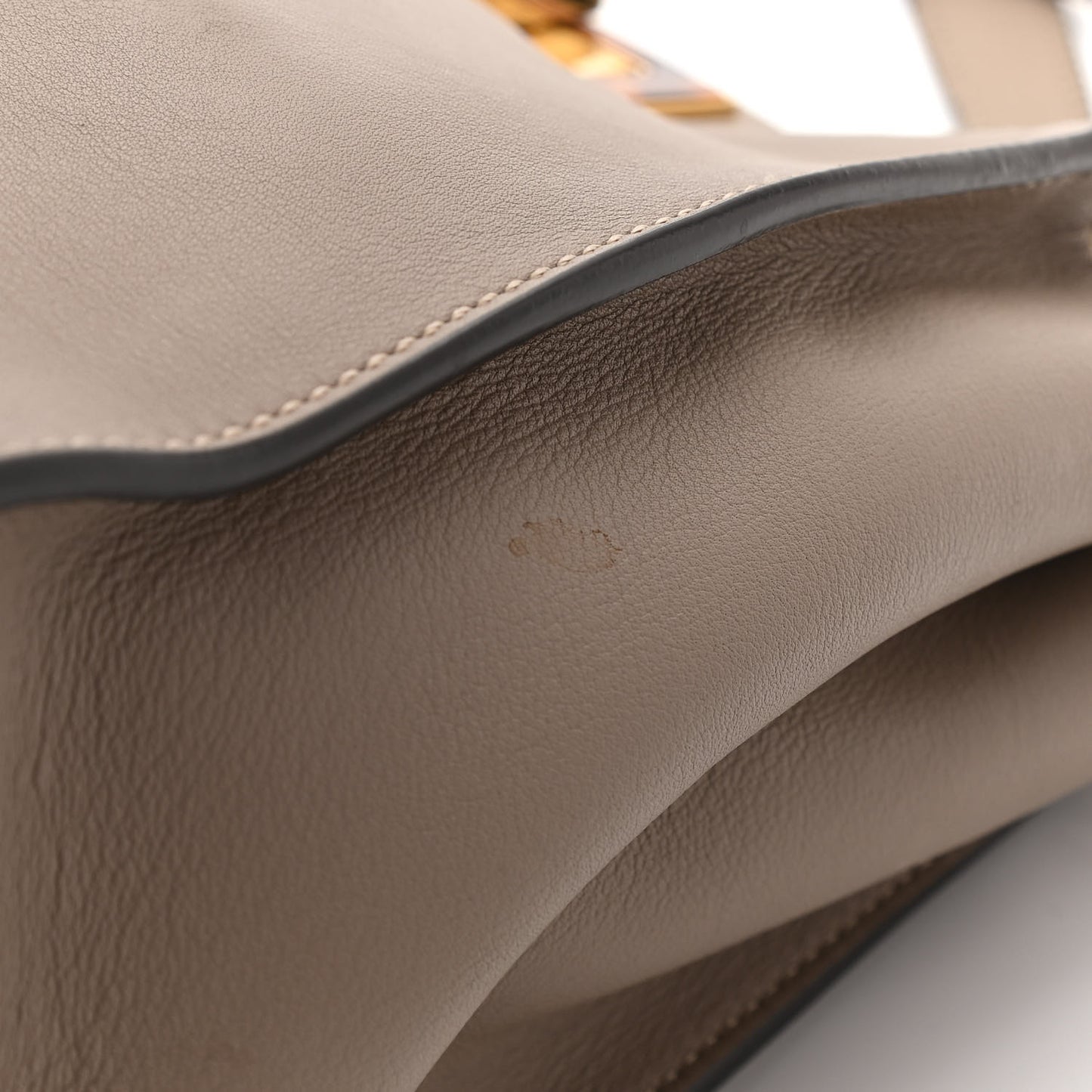 Vitello Seta Plexiglass Tortoise Medium Peekaboo Iconic Satchel Tortora