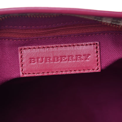 Burberry Haymarket Check Medium Regent Tote Dark Pink 6 of 12