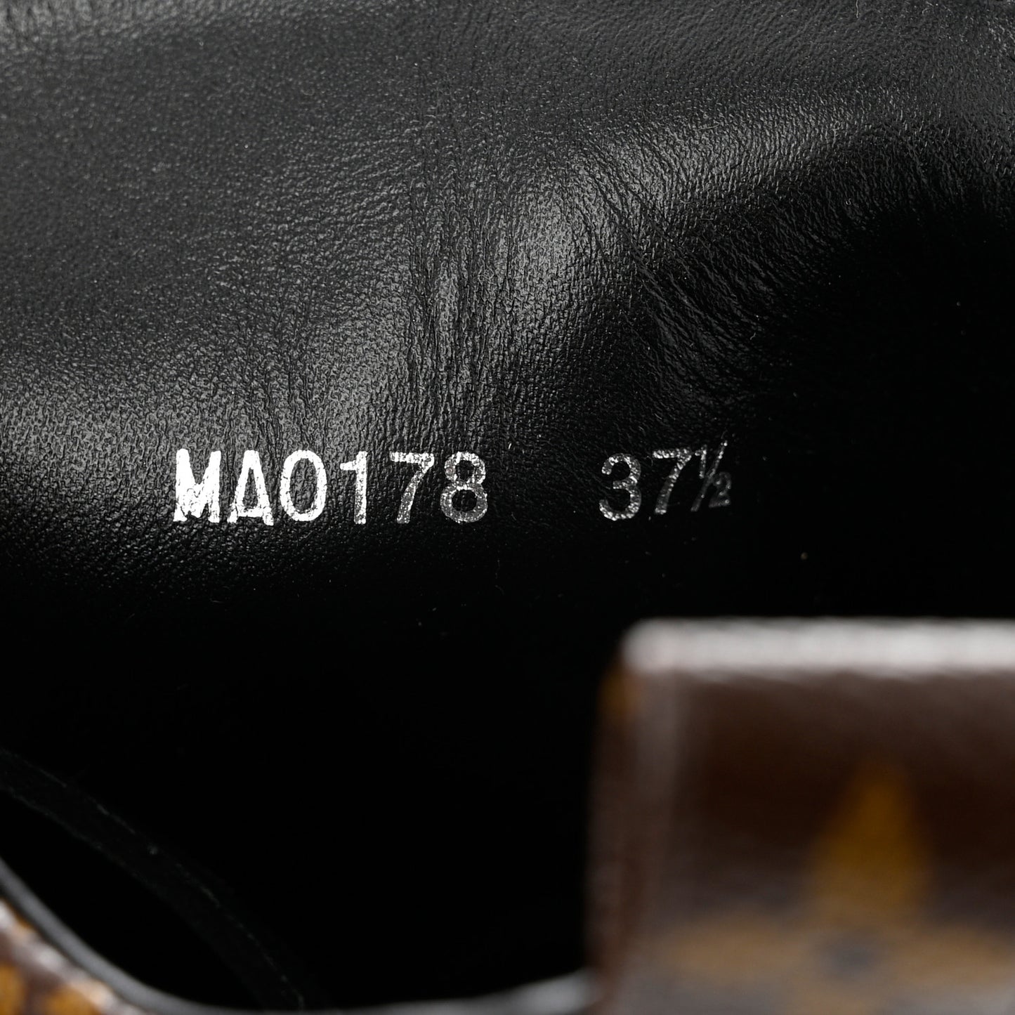 Suede Calfskin Monogram LV Black Heart Laureate Platform Desert Boots 37.5 Black