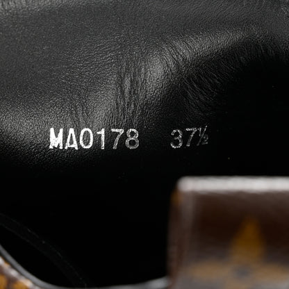 Louis Vuitton Suede Calfskin Monogram LV Black Heart Laureate Platform Desert Boots 37.5 Black 6 of 8