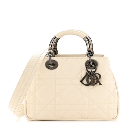 Christian Dior Calfskin Cannage Small The Lady 95.22 Ivory 1 of 12