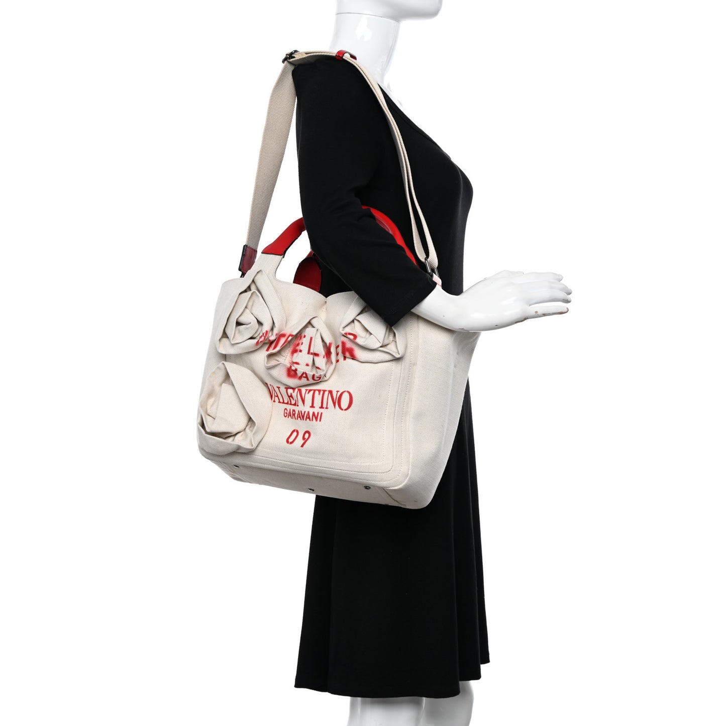 Canvas Large Atelier 09 Rose Blossom Edition Tote Bag Naturale