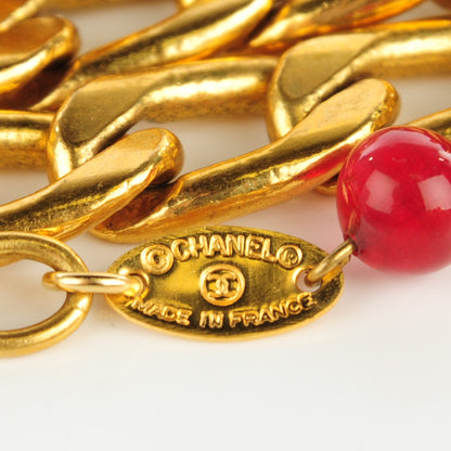 Chanel Gripoix Pearl Medallion Necklace Gold 4 of 6
