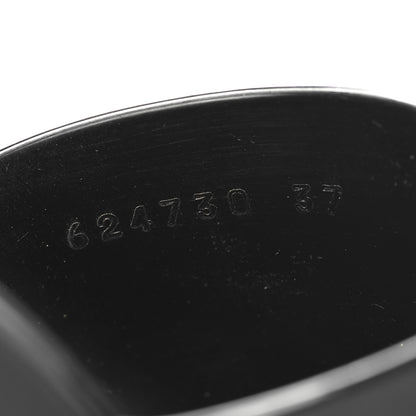 Gucci Rubber Gucci Logo Womens Platform 20/60mm Slide Sandals 37 Black 7 of 9