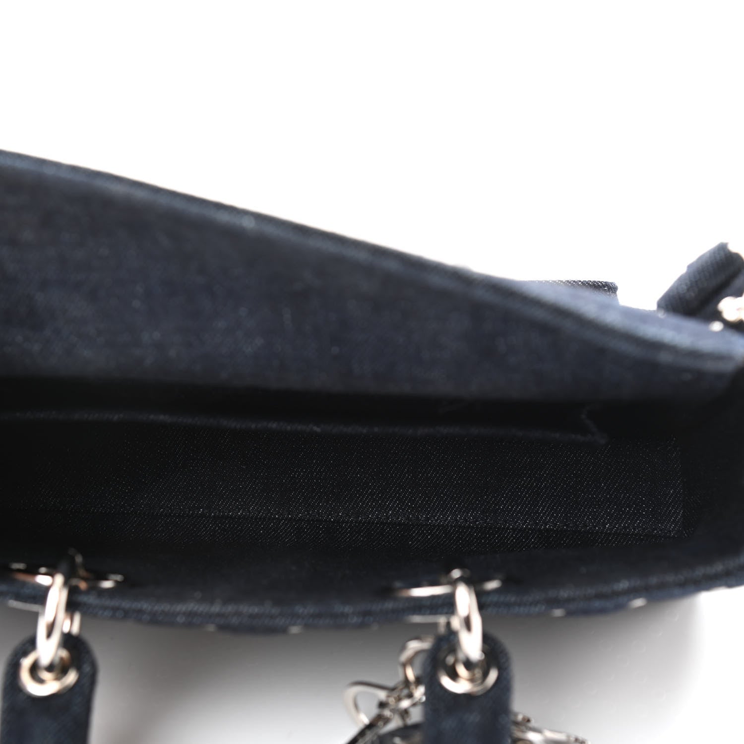 Christian Dior Denim Eyelet Lady D-Joy Blue 5 of 10
