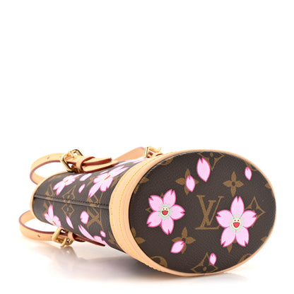 Louis Vuitton LV X TM Monogram Cherry Blossom Nano Bucket Sakura Brown 5 of 11