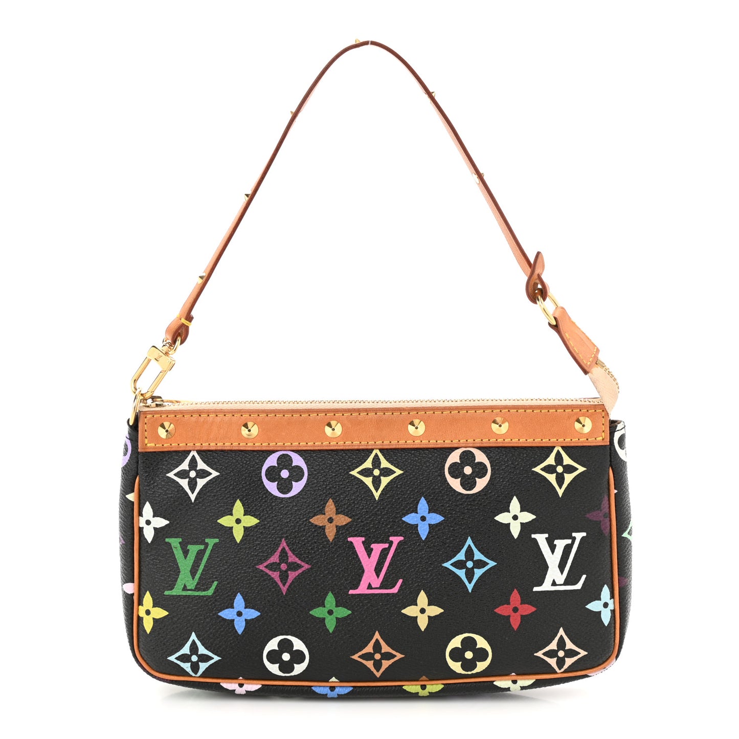 Monogram Multicolor Pochette Accessories Black