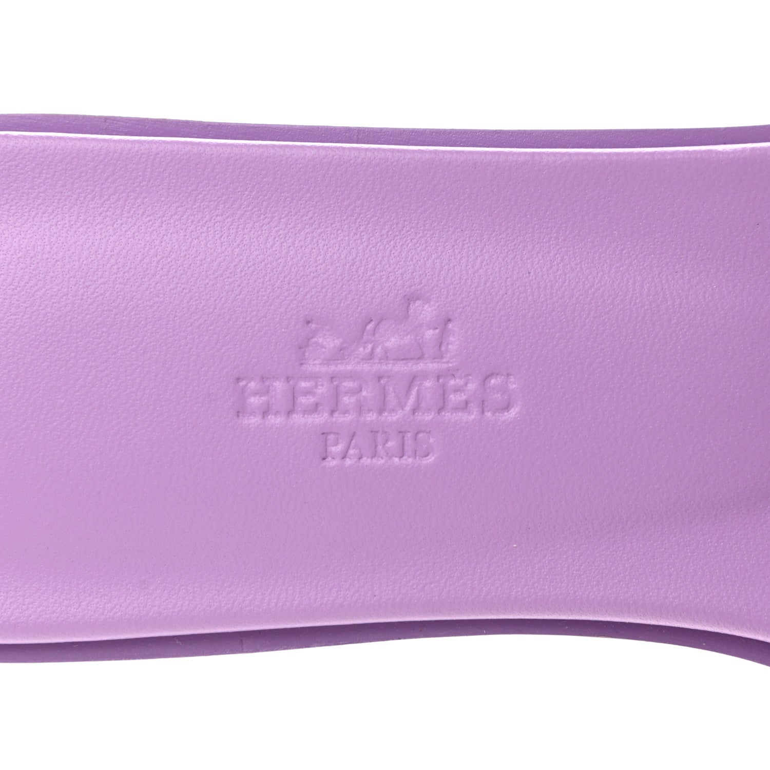 Hermes Ostrich Oran Sandals 36 Violet 7 of 9