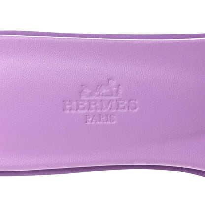 Hermes Ostrich Oran Sandals 36 Violet 7 of 9