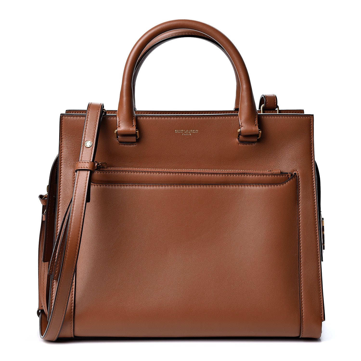 Saint Laurent Smooth Calfskin Small Eastside Tote Brown 1 of 8