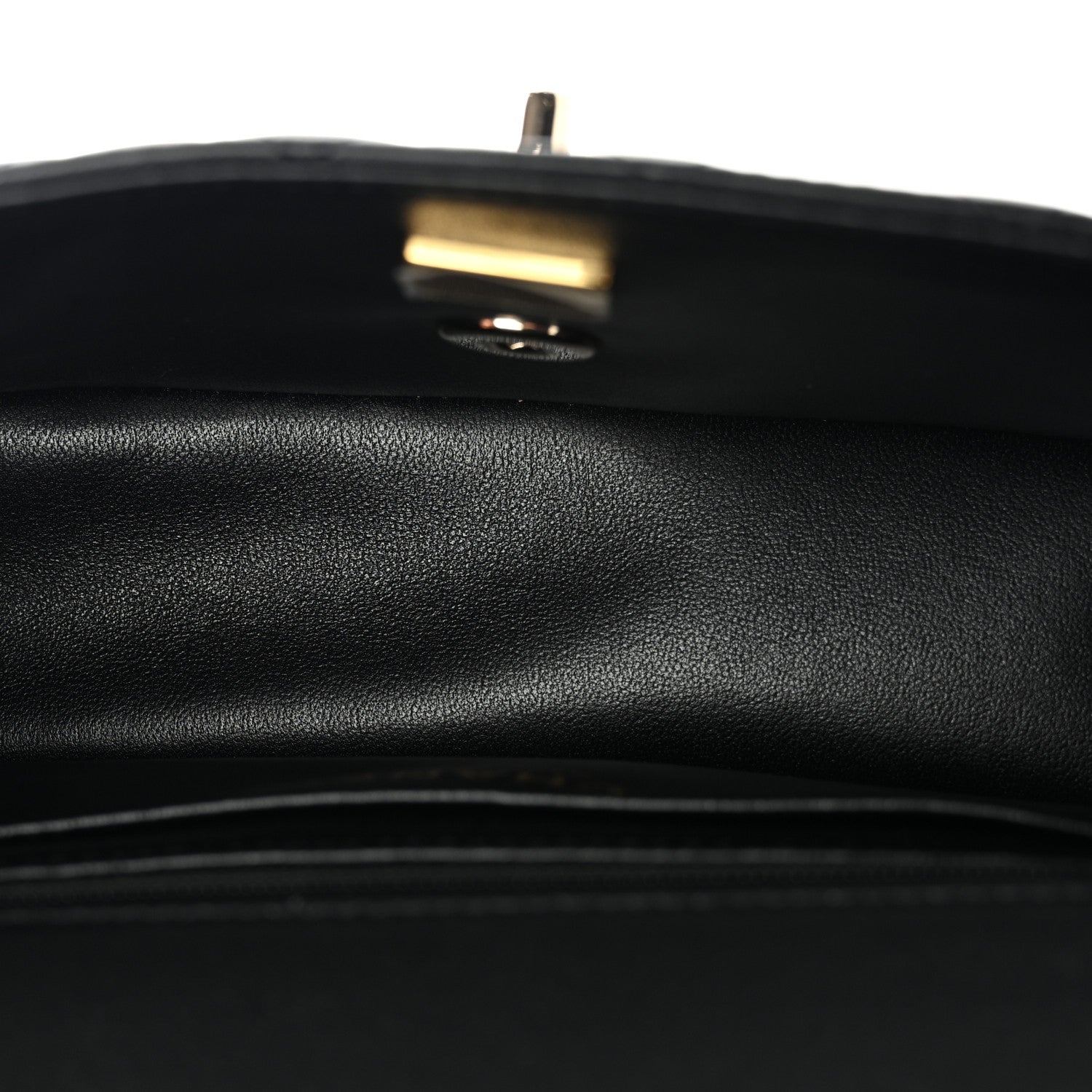Chanel Lambskin Quilted Mini Top Handle Rectangular Flap Black 5 of 11