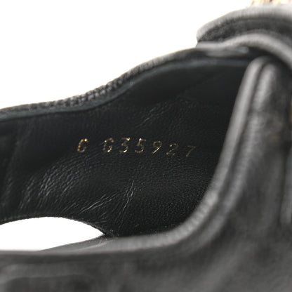 Chanel Grained Calfskin Velcro Dad Sandals 36.5 Black 8 of 11
