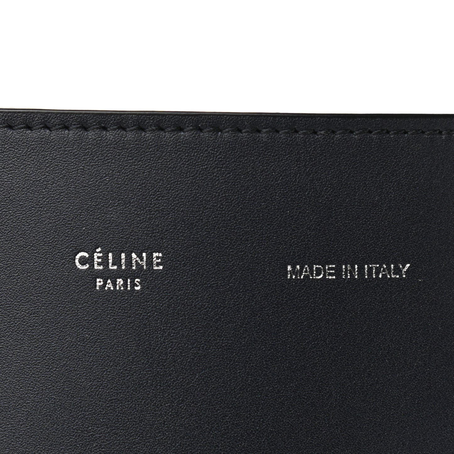 Shiny Smooth Calfskin Small Twisted Cabas Navy Beige