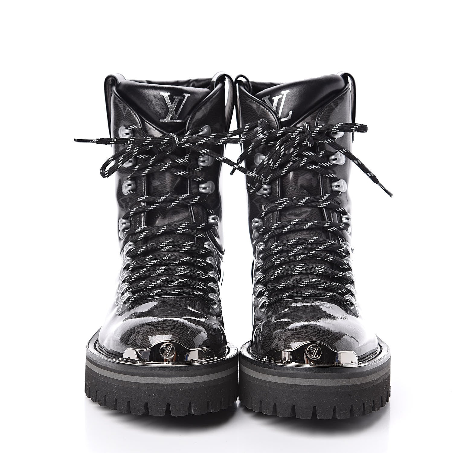 Louis Vuitton Monogram Eclipse Glaze Mens Outland Ankle Boots 5 2 of 8