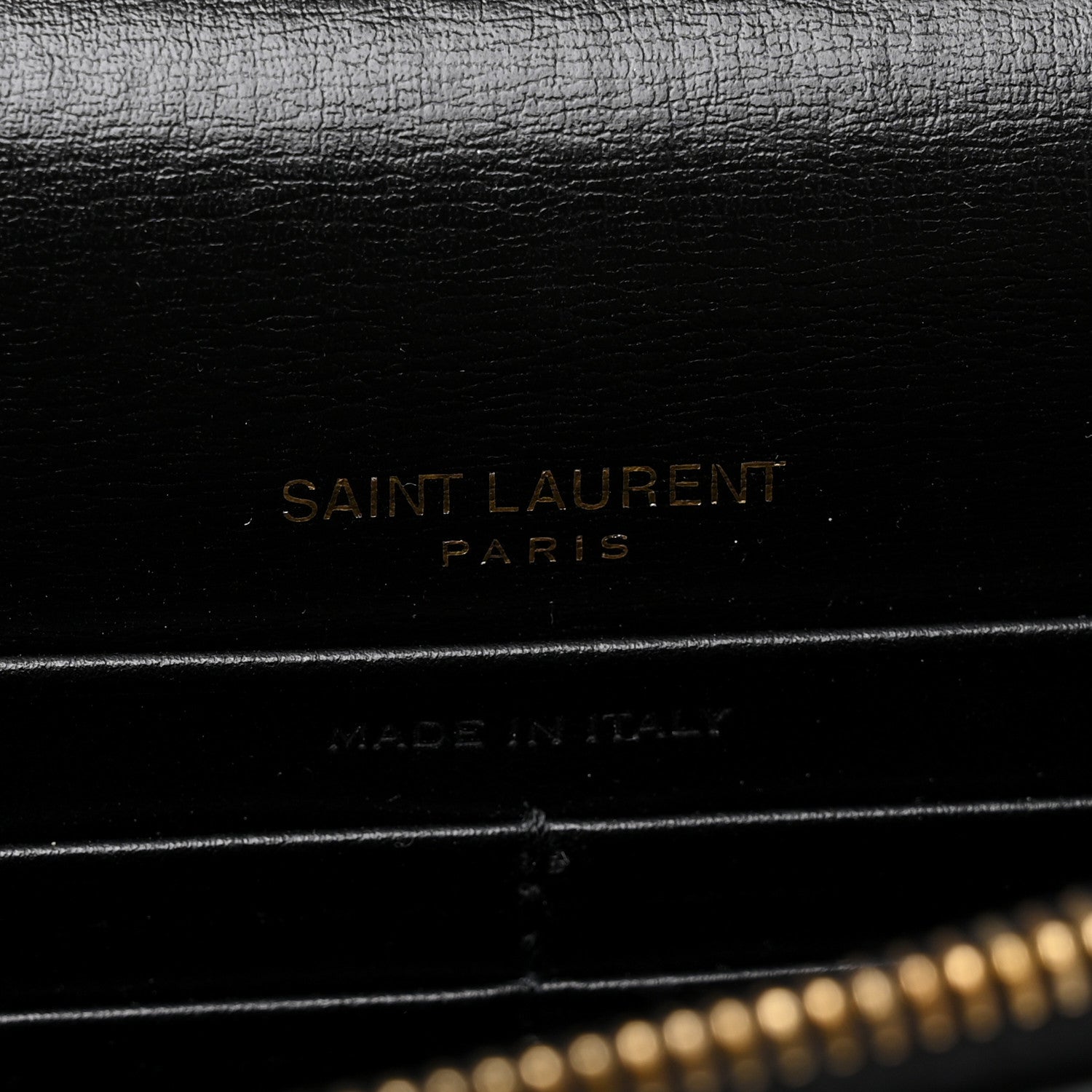 Saint Laurent Calfskin Monogram Sunset Chain Wallet Black 6 of 10