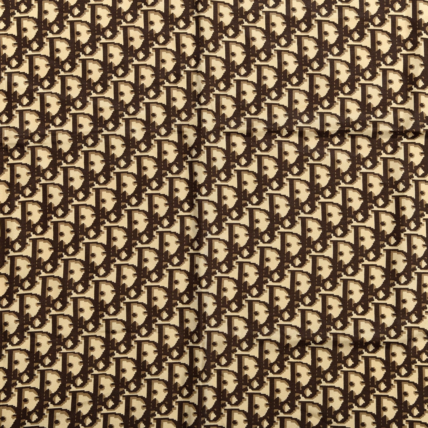 Silk Monogram Scarf Yellow