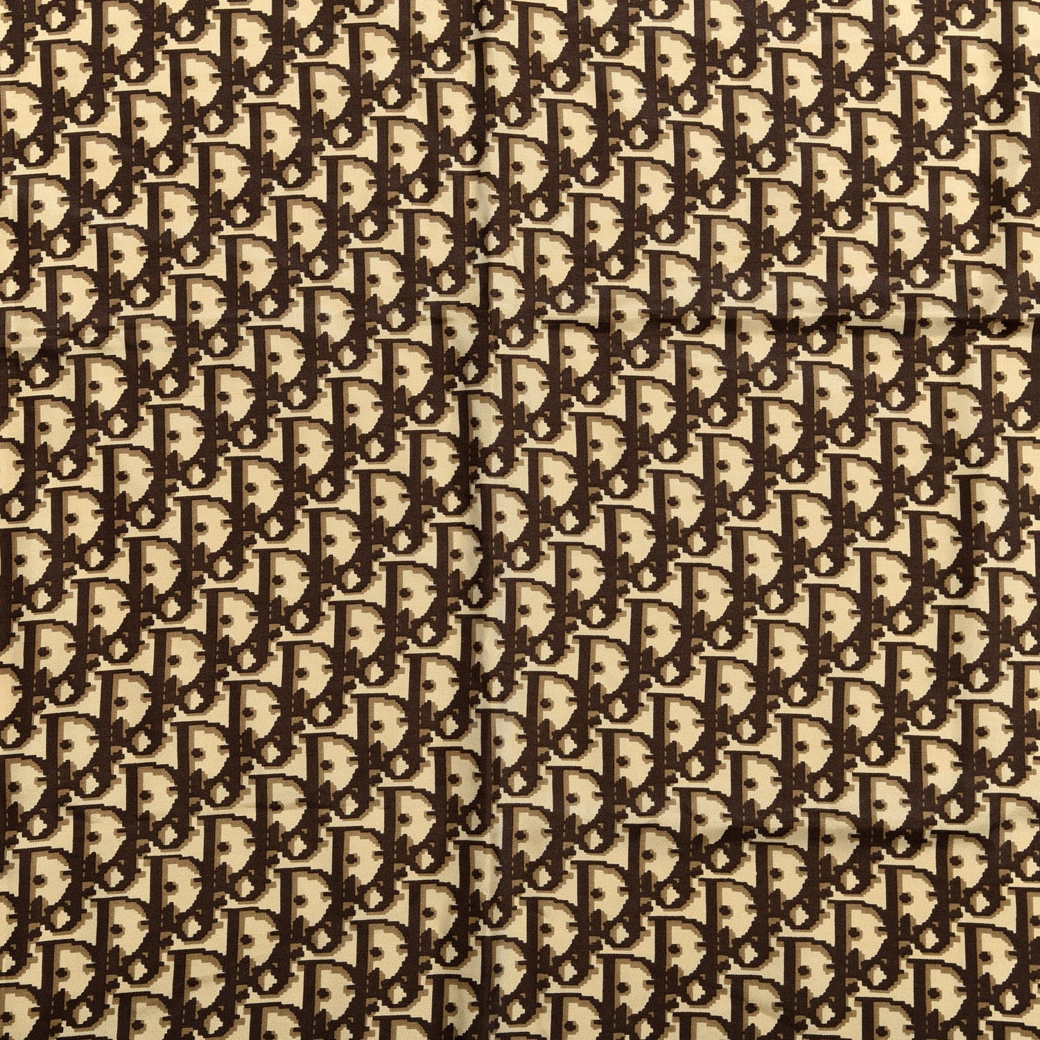Christian Dior Silk Monogram Scarf Yellow 2 of 4