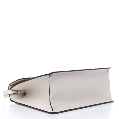 Gucci Calfskin Embroidered Medium Sylvie Top Handle Bag White 4 of 12