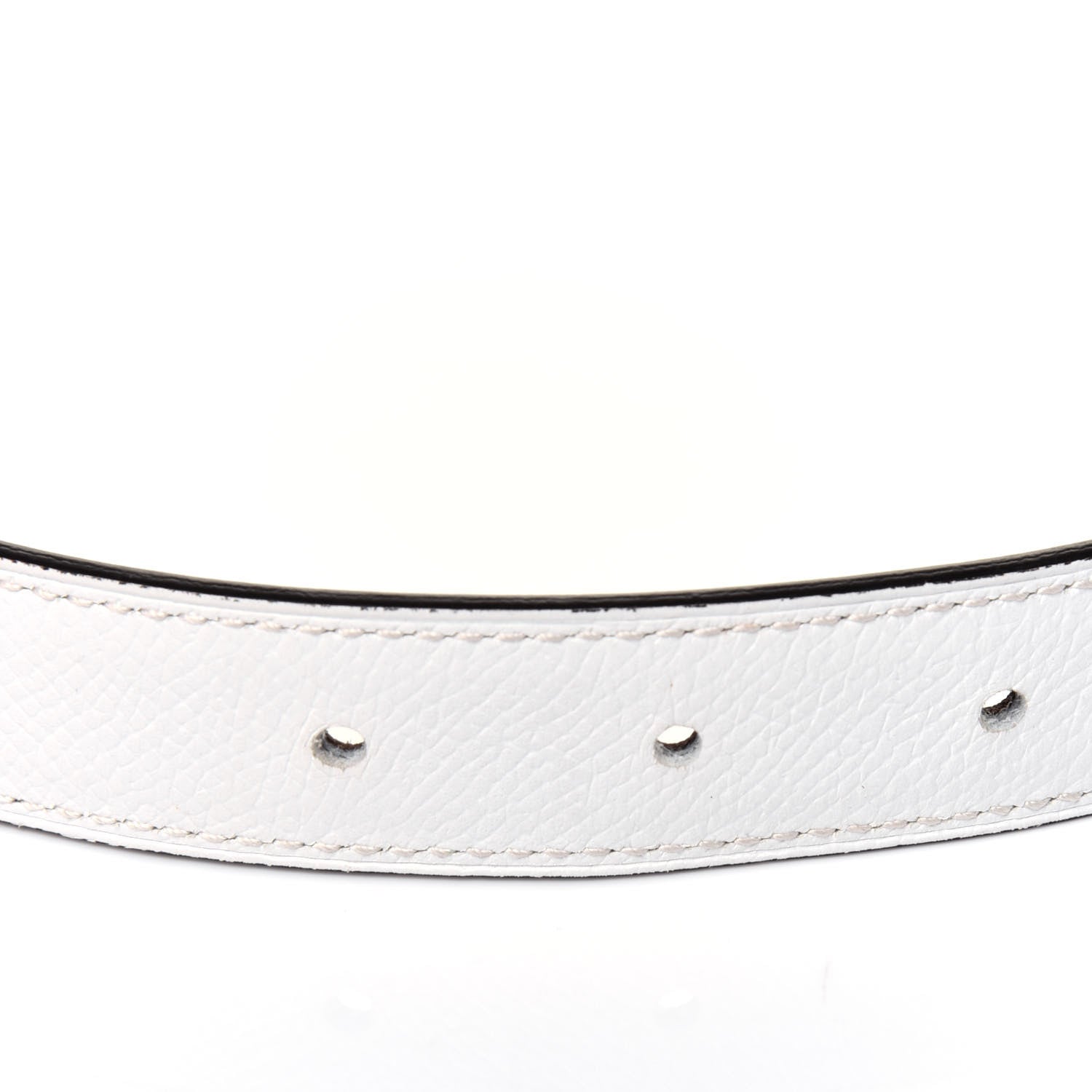 Hermes Swift Epsom 24mm Belt Strap 80 White Etoupe 4 of 7
