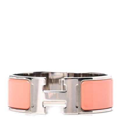 Hermes Enamel Wide Clic Clac H Bracelet PM Mango 1 of 4