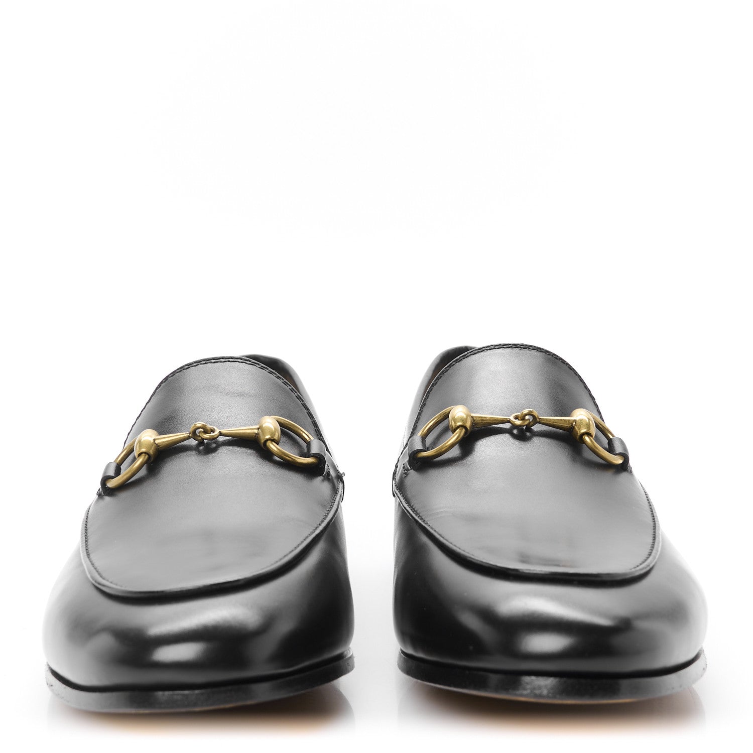 Gucci Calfskin Womens Jordaan Loafers 36.5 Black 3 of 10