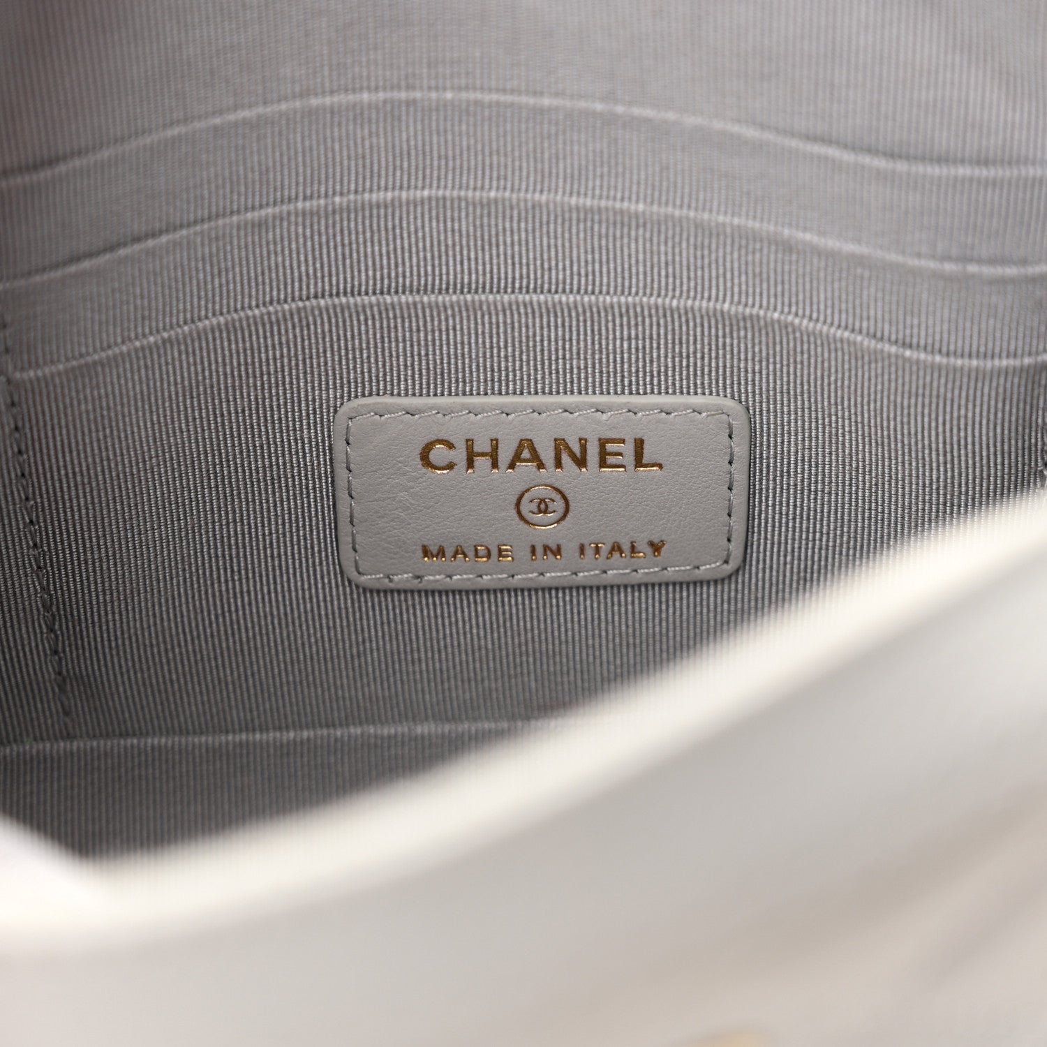 Chanel Caviar Quilted Camera Case Grey 7 of 12