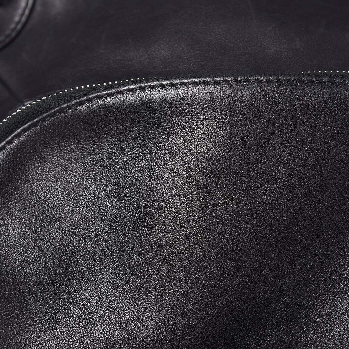 Lambskin Quilted Drawstring Backpack Navy Blue