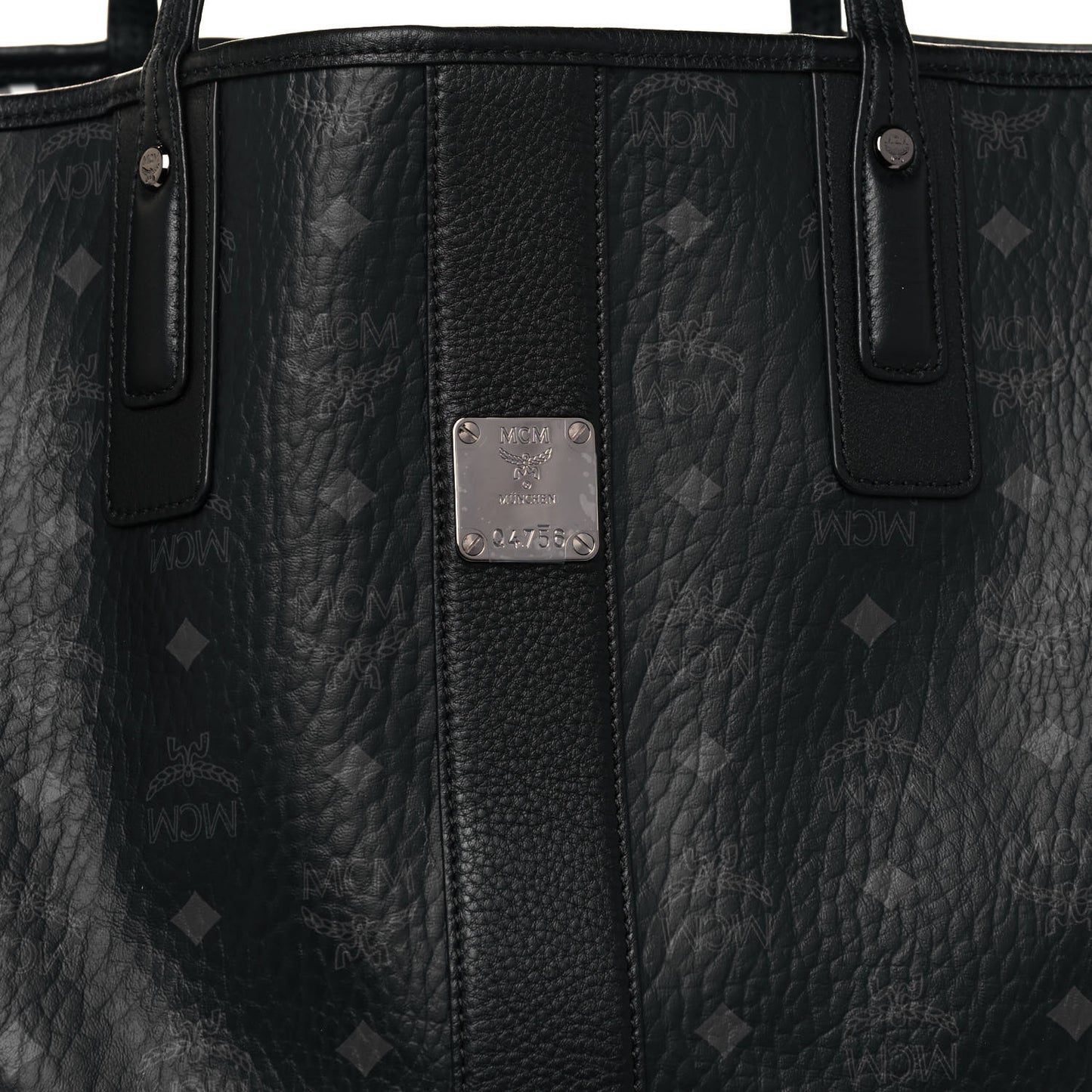 Visetos Large Liz Reversible Shopper Tote Black