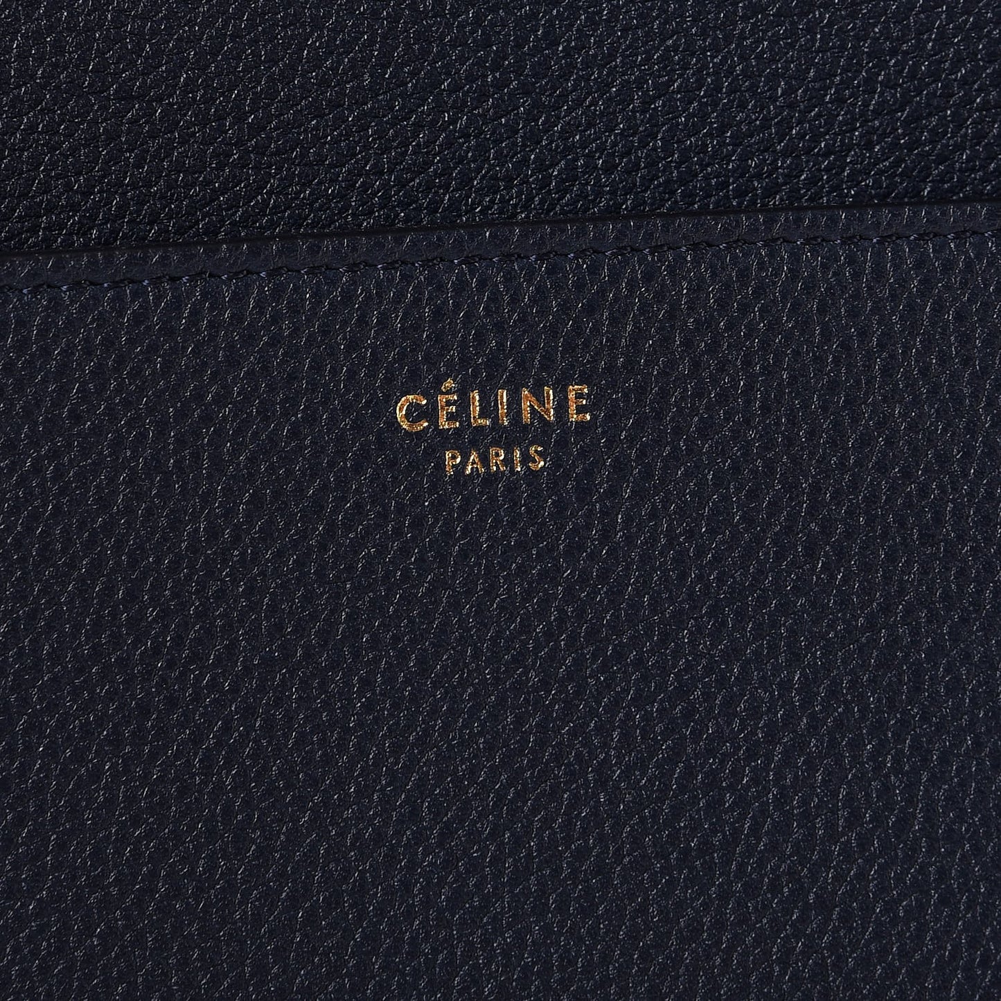 Soft Grained Calfskin Sangle Bucket Bag Navy Blue