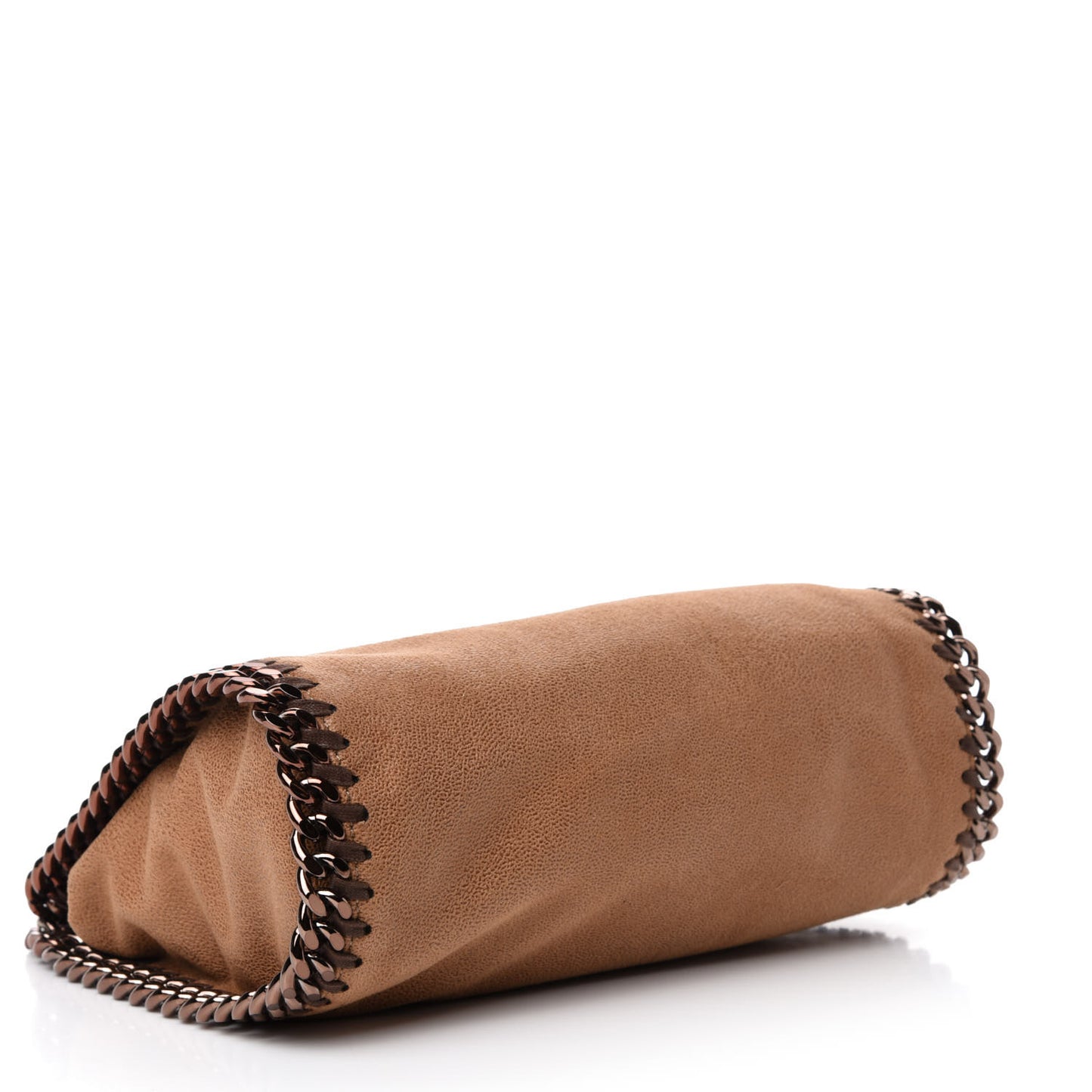 Shaggy Deer Mini Falabella Fold Over Tote Camel