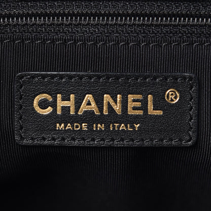 Chanel Calfskin Cerf Executive Shopper Tote Black 10 of 11